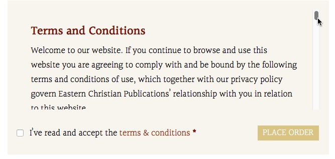Read terms and conditions