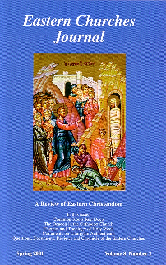 ECJ: Vol. 08 #1 - Eastern Christian Publications