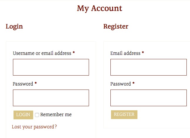 register for a new account